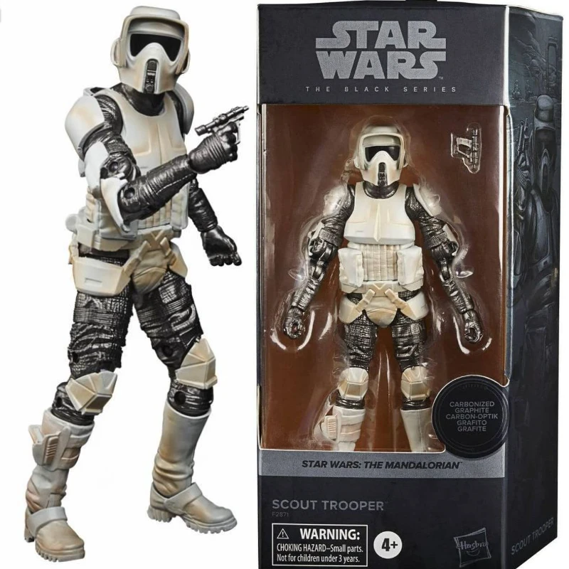 

Star Wars Black Series The Mandalorian Carbonized Collection Exclusive Figure Set (Scout Trooper) 6-inch Action Figures
