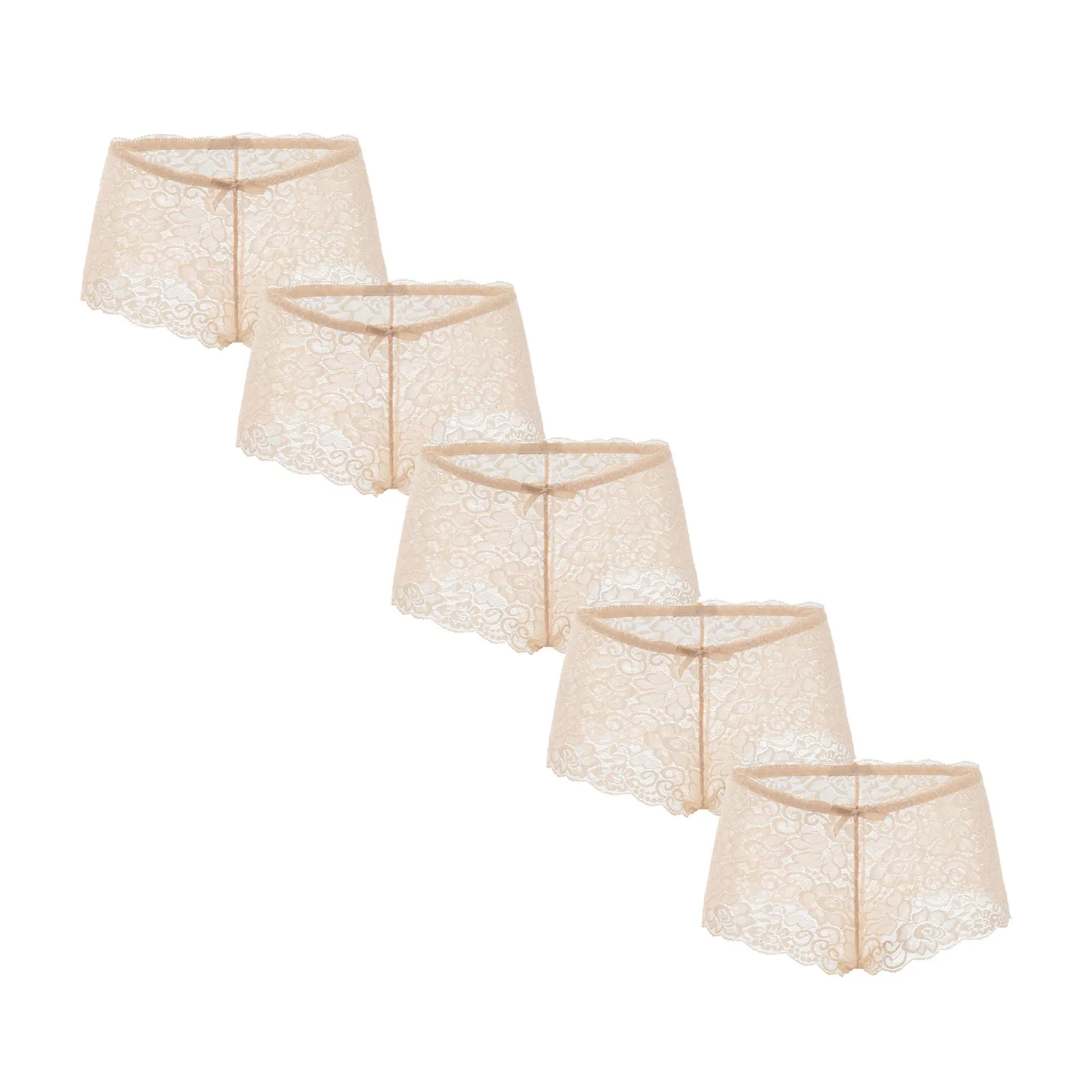 

Женское нижнее белье, розовые бесшовные трусы-боксеры с кружевом