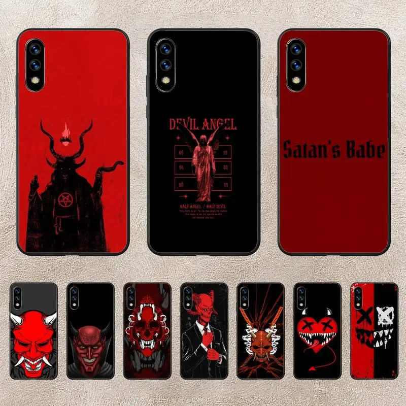 

Devil Satan Phone Case For Huawei P10 P20 P30 P50 Lite Pro P Smart Plus Cove Fundas