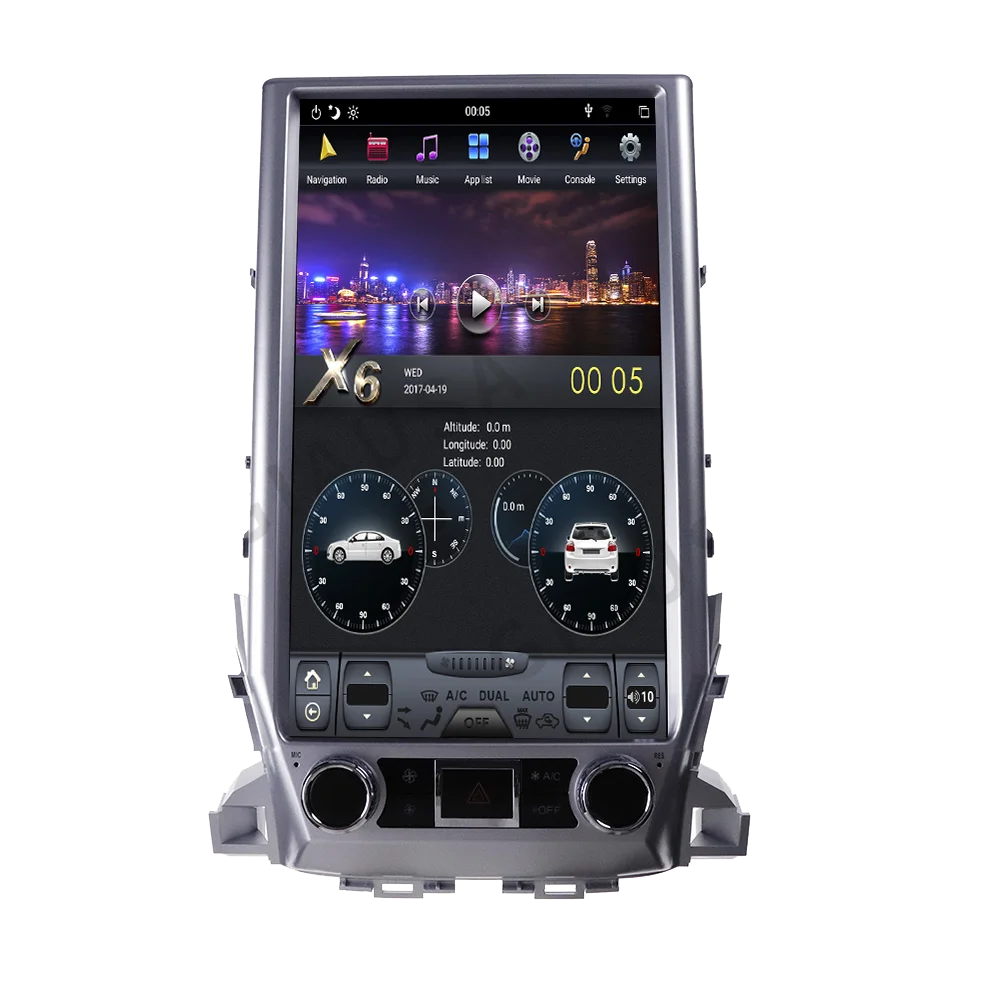 Автомобильная стереосистема Android 12 для Toyota Land Cruiser 200 LC200 2007-2015 мультимедийный