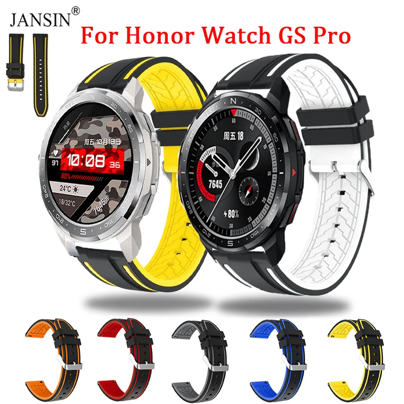 

Silicone Watchband For Honor Watch GS Pro Strap Smartwatch Bracelet For Huawei Honor Watch GS Pro Wriststrap Replaceable Correa