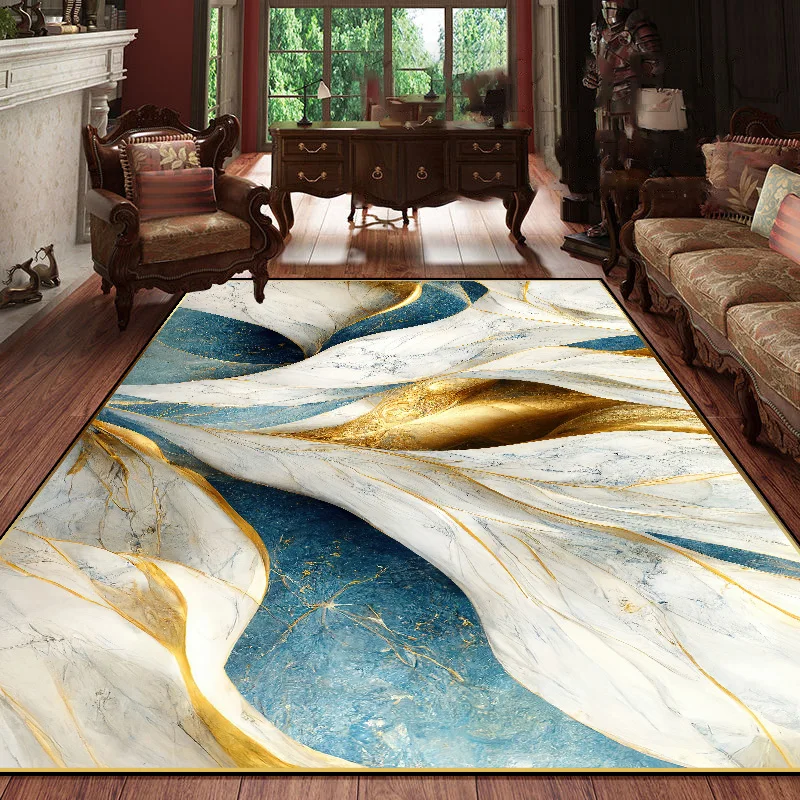 Золотой мраморный ковёр Tapis