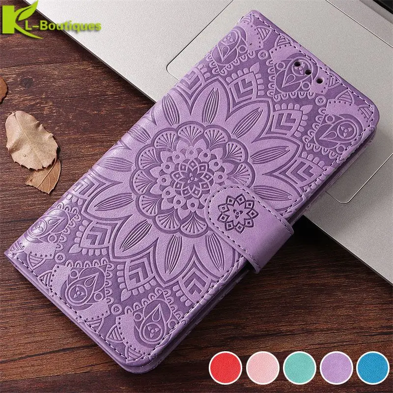 

Flower Pattern Leather Case For OPPO A15 A16 A7 A5S A5 A9 2020 A36 A76 A96 A57 A55 A95 A53 A54 A74 A94 A93 5G A52 Phone Cover