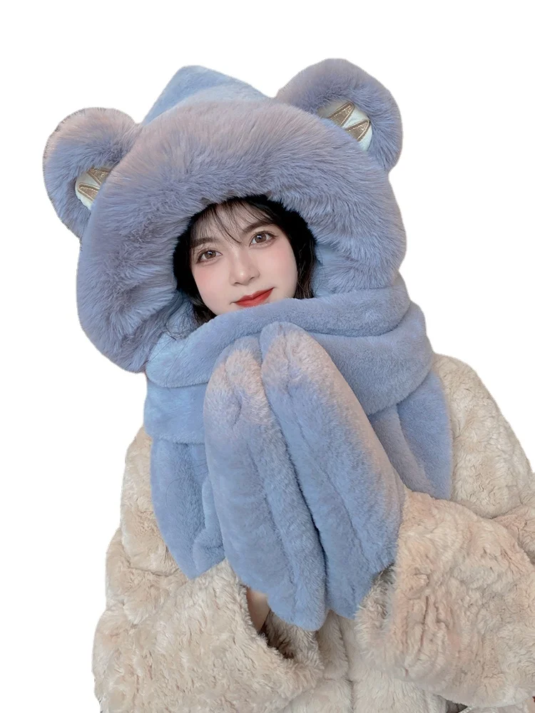 Рисунок 6 - Шарф с капюшоном и перчатки из трех частей