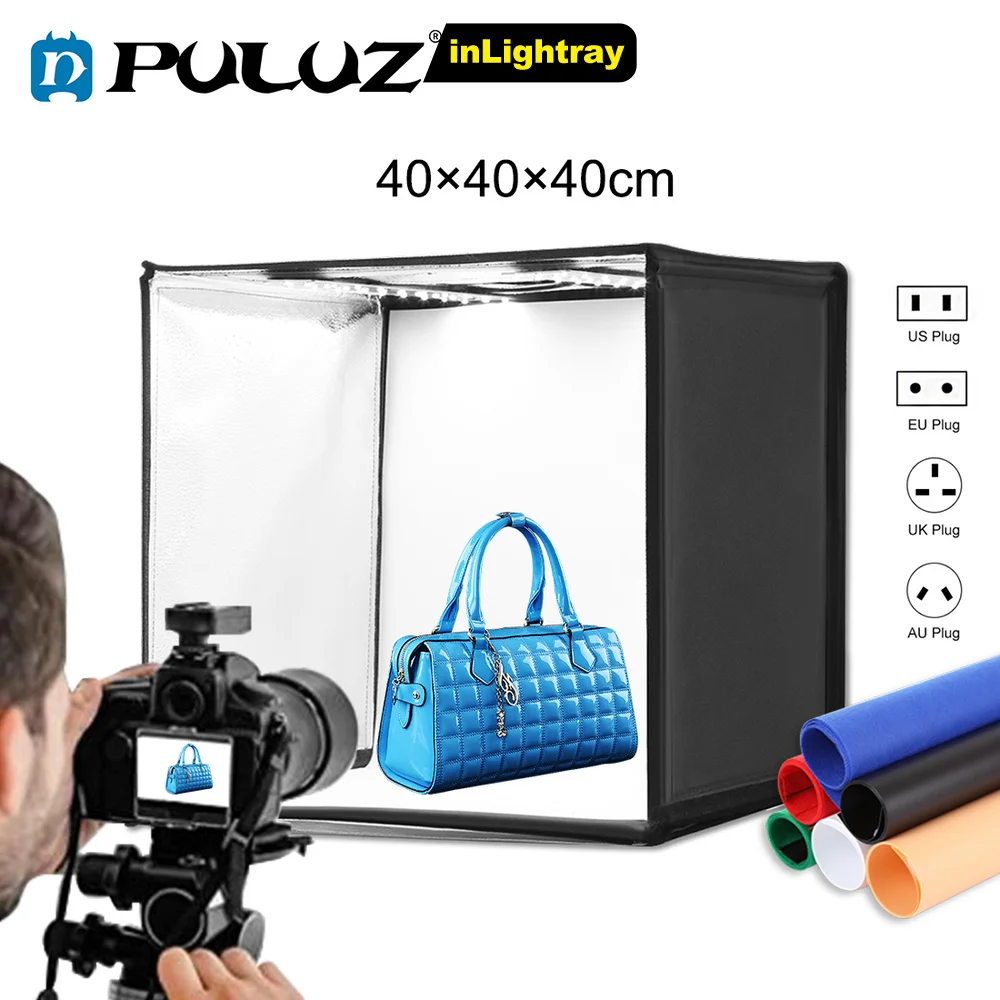 Световой светильник PULUZ 40*40 см 16 дюймов для фотостудии световой короб студийной