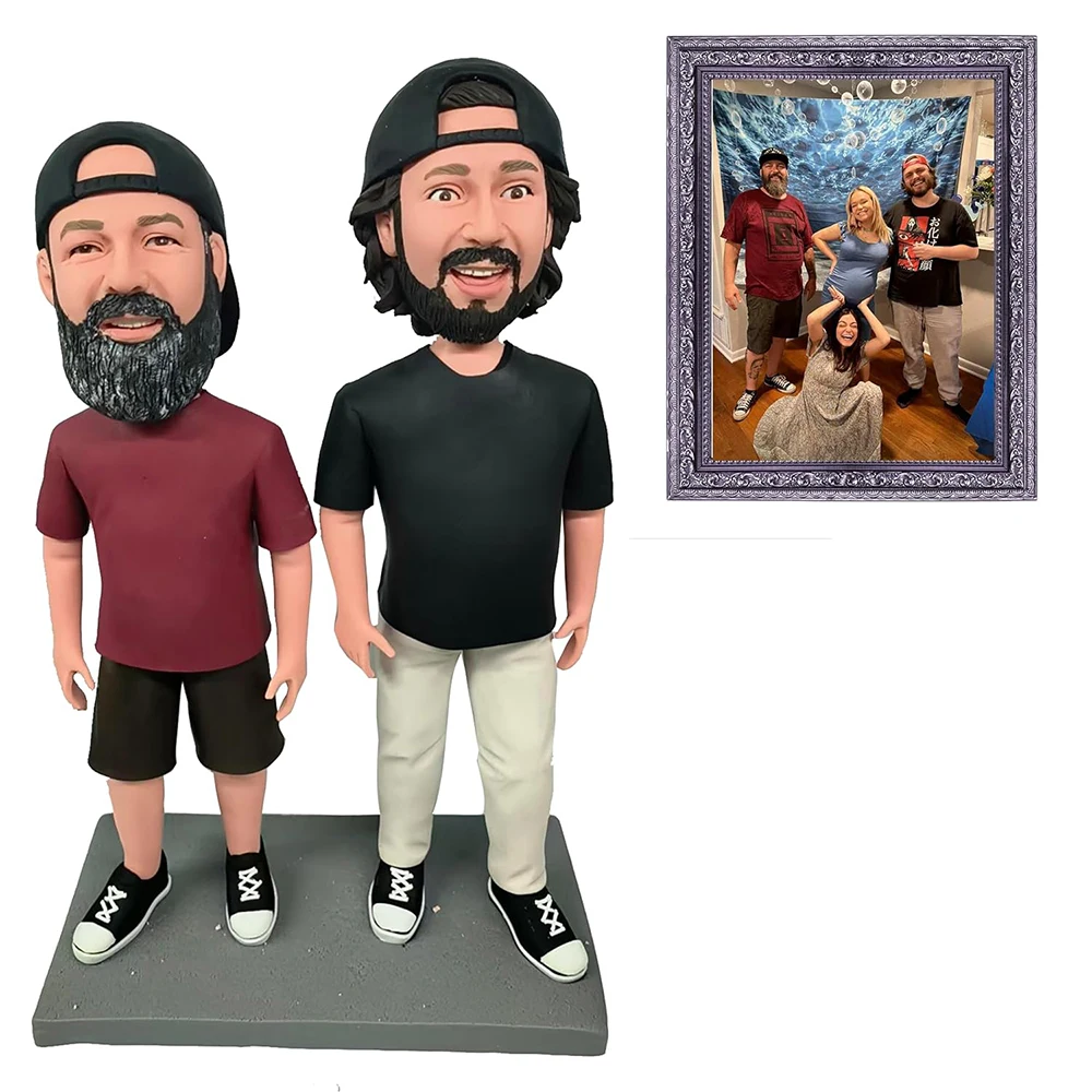 MEJELE Brothers на заказ Bobbleheads персонализированные фигурки близнецов статуя с