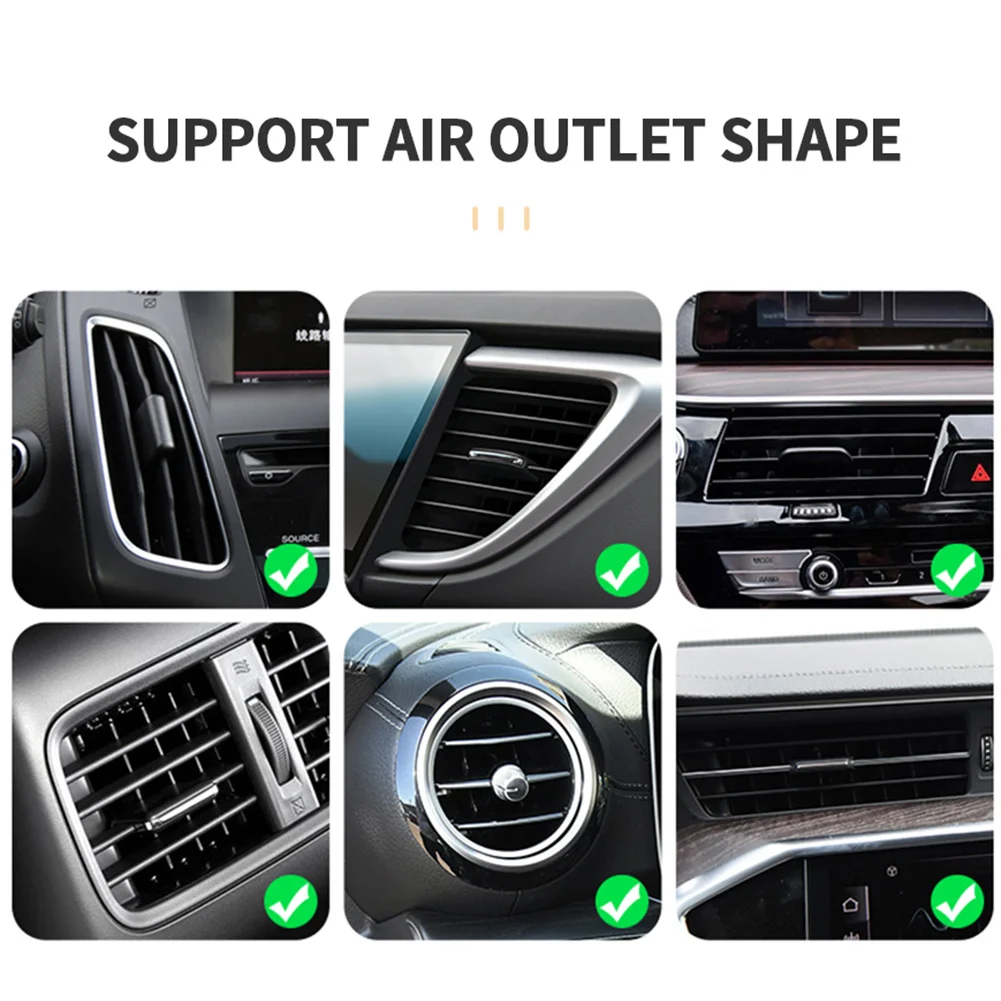 

Car Air Freshener Metal Fragrance Diffuser Vent Clip Aromatherapy Kit Gentleman Black + Fragrance Random Purify The Air
