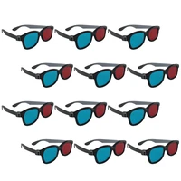 20pcs useful plastic video glasses 3d glasses stereoscopic glasses red blue movie glasses
