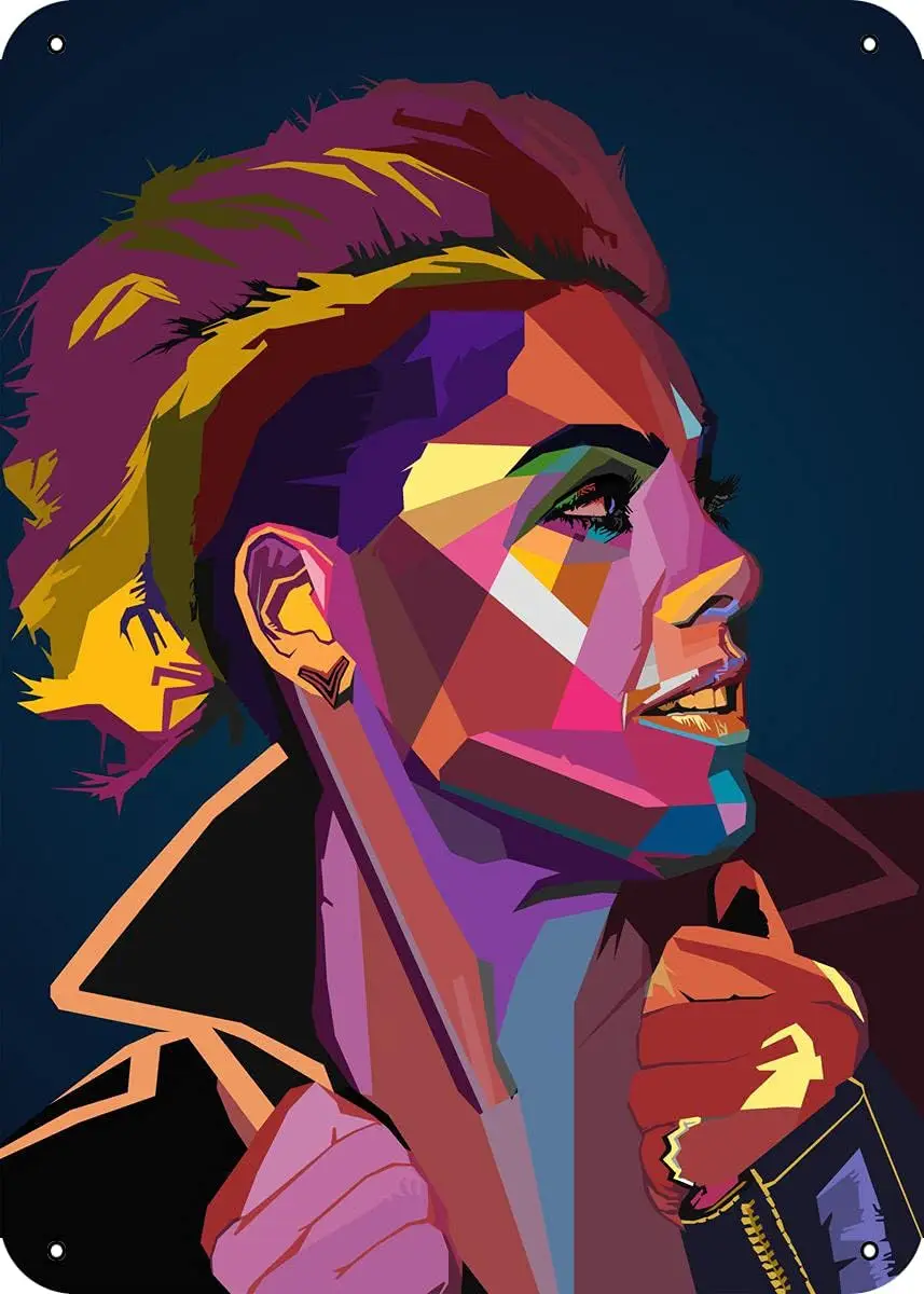 Тунзе WPP Pop rt Pnk Snger Metl Tn Sgn 8 X 12 Wll Декор