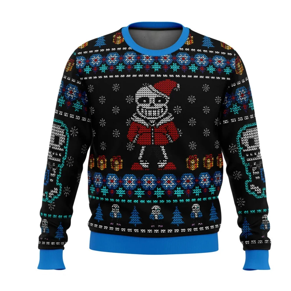 Undertale Sans Ugly Рождественский свитер с героями мультфильмов аниме для женщин и