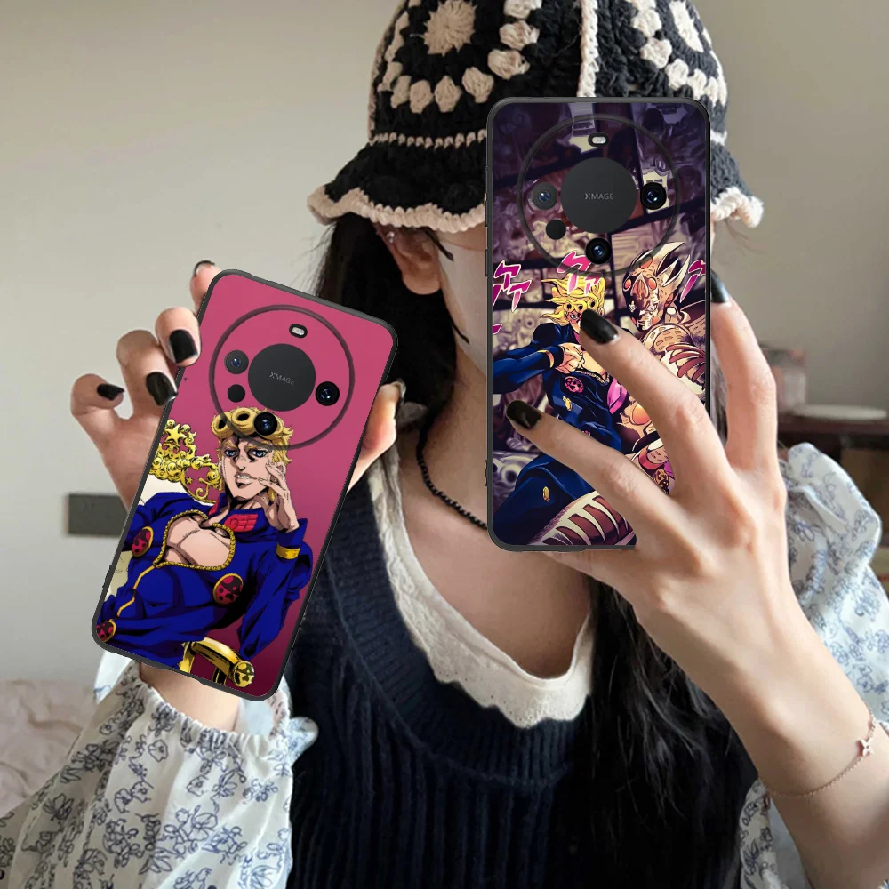 Чехол для телефона JOJO Giorno Giovanna Huawei Mate 60 50 40 30 20 10 Pro Plus Lite E 5G черный чехол смартфона