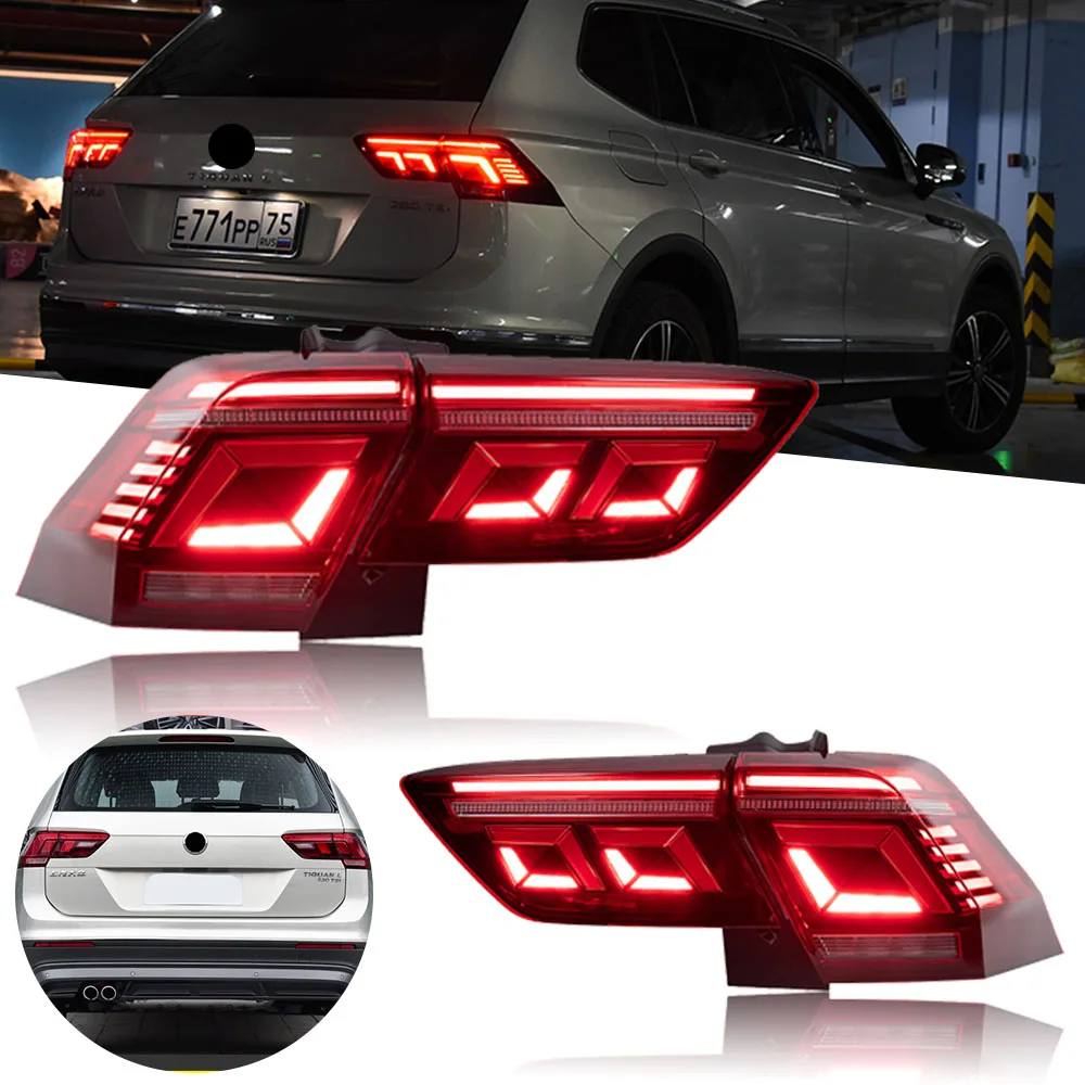 

Taillight For VW Tiguan LED Taillights 2016-2021 Tail Lamp Car Styling DRL Signal Projector Lens Auto Accessories Rear light