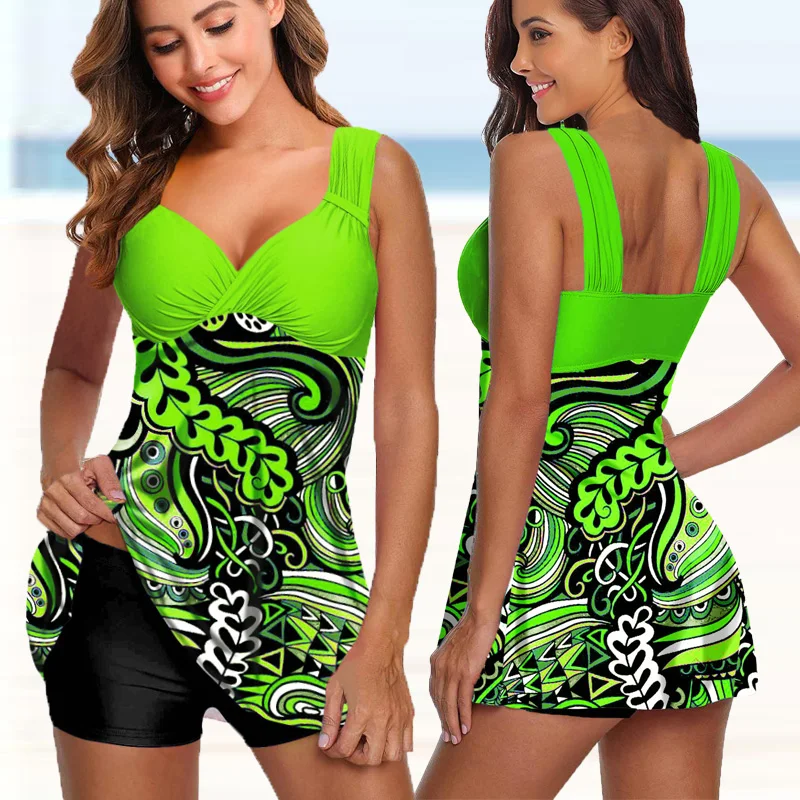 Сексуальный купальник-танкини из двух частей купальник 2022 новый женский с