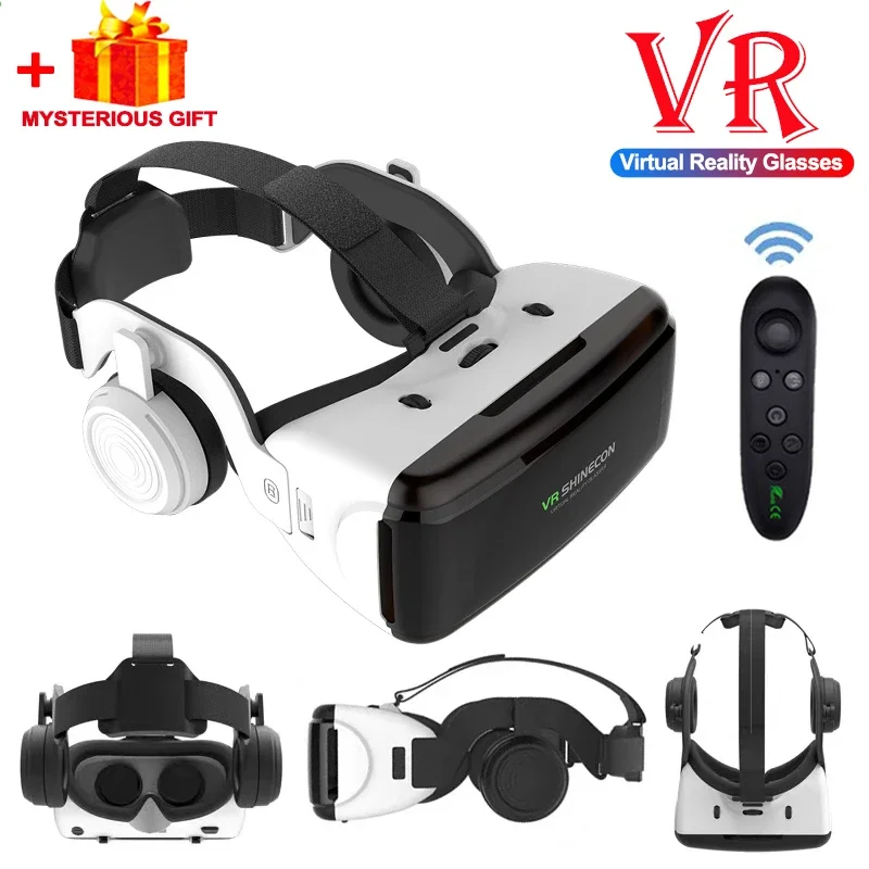 

3D VR-гарнитура виртуальной реальности, умные очки, шлем для смартфонов, игр, фильмов HD, Очки виртуальной реальности, бинокль с контроллерами