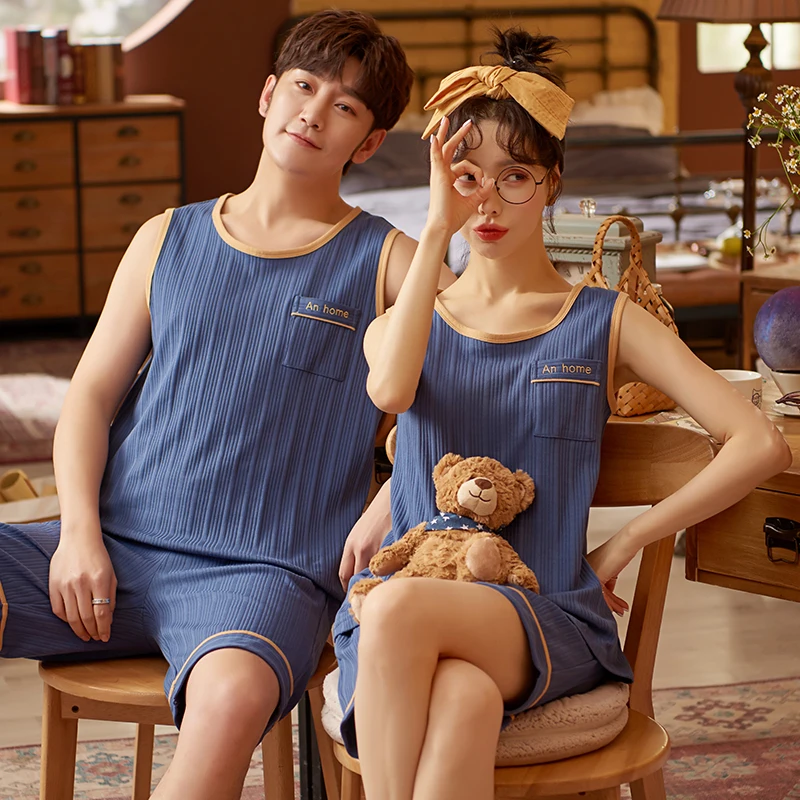 2021 Летний Новый хлопковый пижамный комплект женская пижама домашняя одежда 3XL