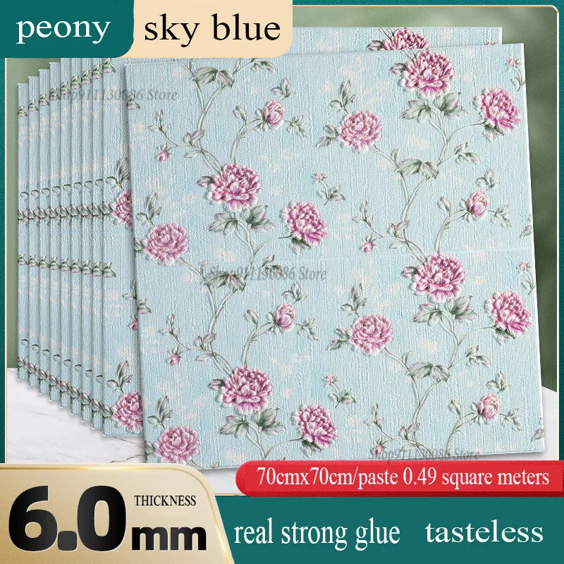 

Самоклеящиеся водонепроницаемые и влагостойкие 3D-наклейки на стену, обои из пеноматериала с изображением кирпича для спальни, украшение дл...