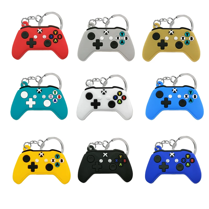 

1PCS PVC Keychains Colorful Game Controller Key Chains for Car Keys Cute Keyring for Man Women Keychains for Crafts Friends Gift