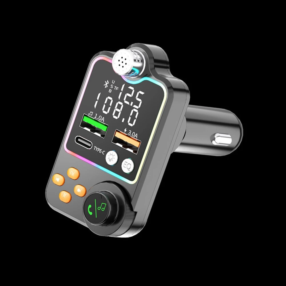 Автомобильный Bluetooth-совместимый 5 0 FM-передатчик с одной кнопкой Mp3 USB