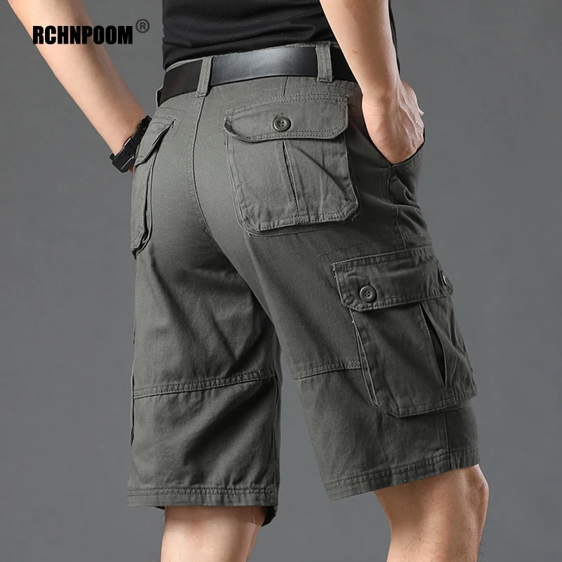 

Men's Summer Cargo Shorts 2022 New Military Tactical Outdoor Multi-Pocket Joggers Shorts Men Casual Cotton Loose Work Pants Men