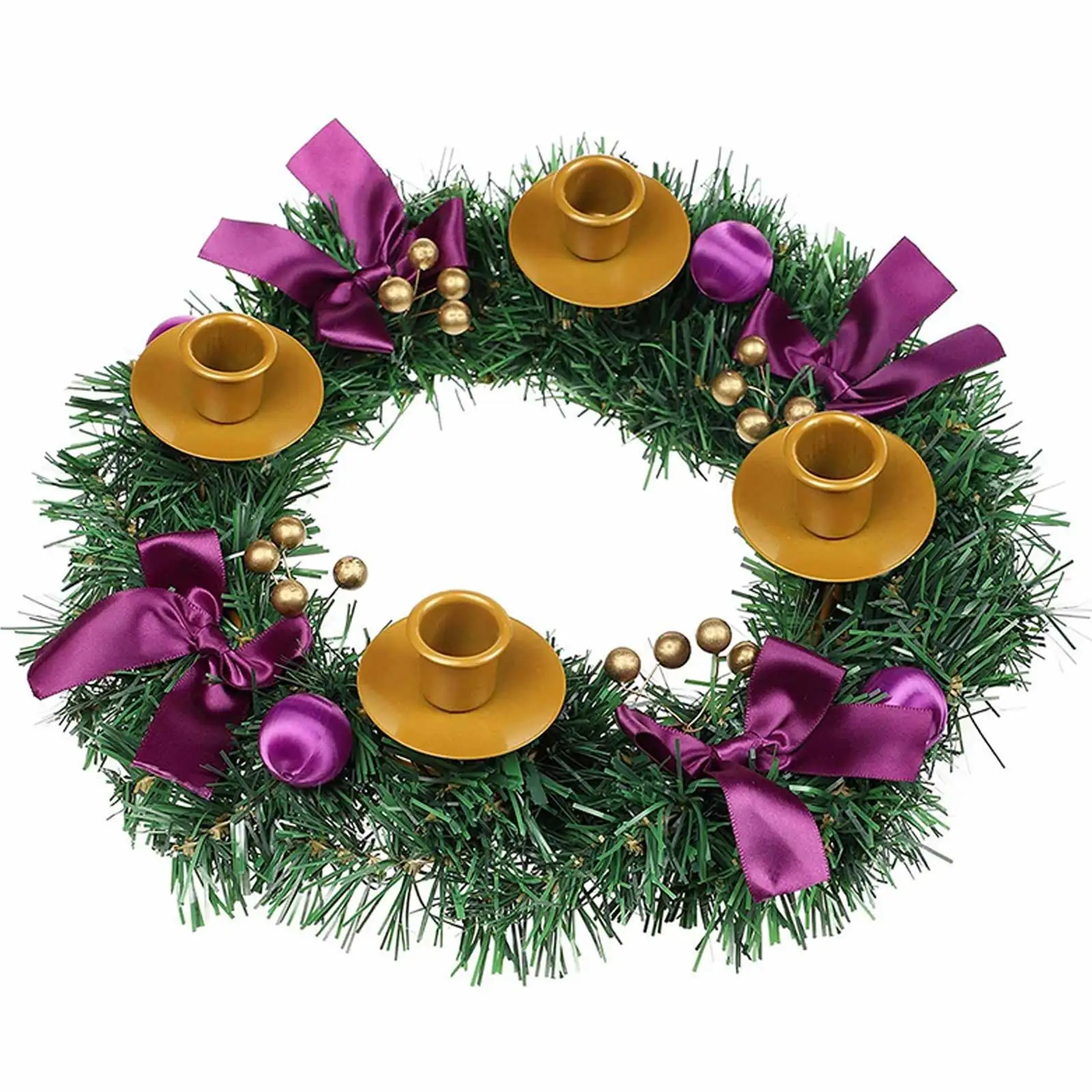 

Halloween DIY Decoration Artificial Plant Wreath Creative Candle Holder Centerpiece Table Decoration for Wedding