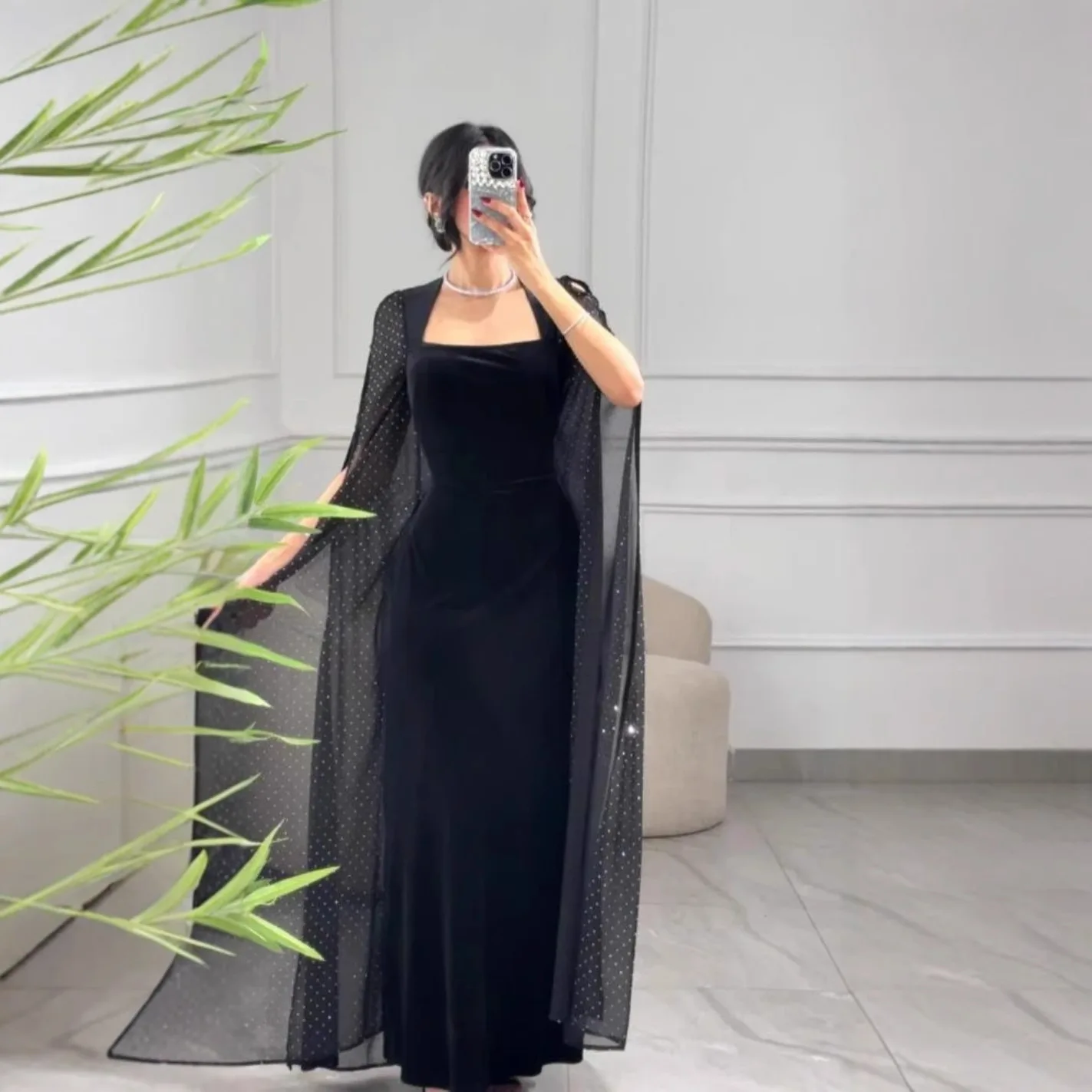 Бархатное платье Naupang