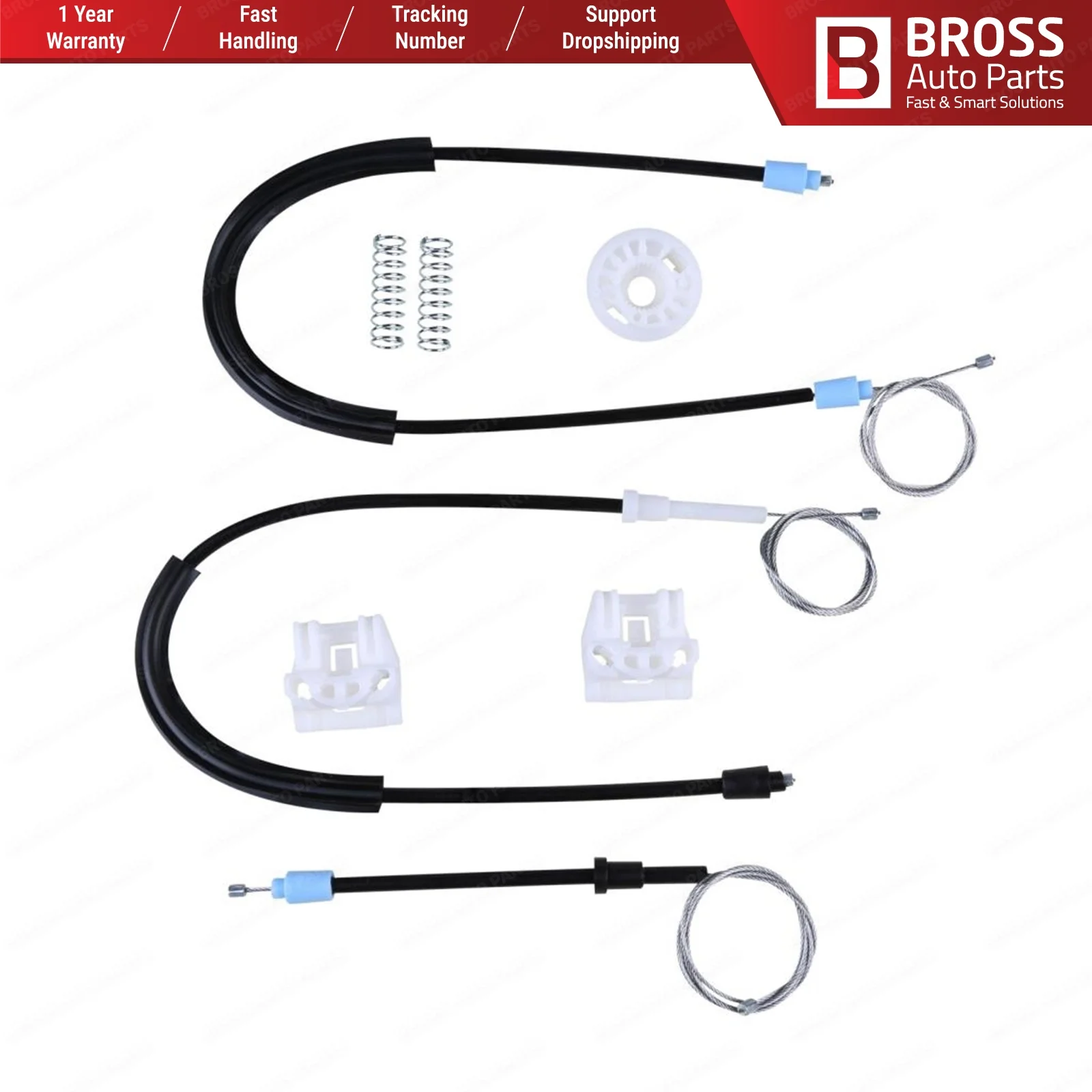 Bross автозапчасти BWR638 электрическая мощность регулятор окна Ремонтный комплект
