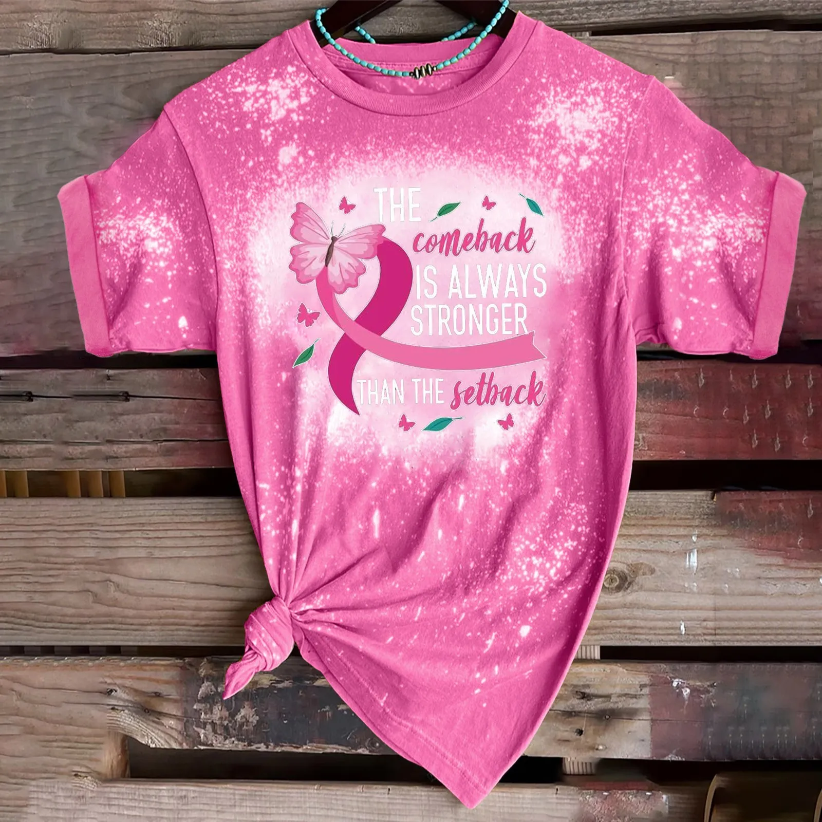 

Breast Cancer Awareness Print Women Tshirt Girl Casual Pink T Shirt Lady Top Tee Loose Short Sleeve T-Shirts Mujer Drop Ship