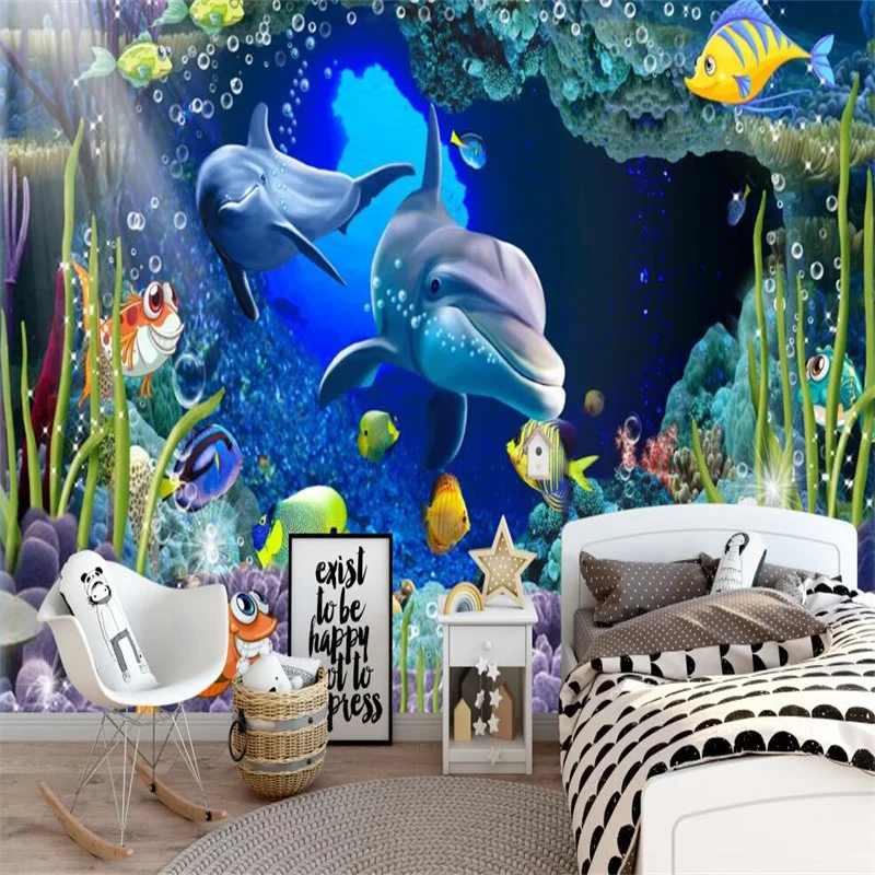 

The Underwater World Children's Room Bedroom Decor Livingroom Background Wall Mural Wall Papers Home Decor Papel De Parede 3d