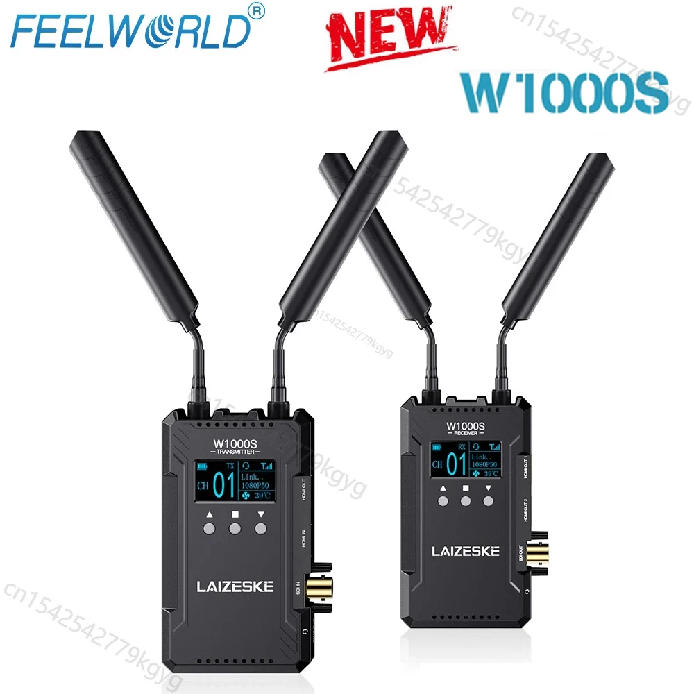 

Беспроводная система передачи видео FEELWORLD W1000S 1080P 1000FT Dual HDMI + SDI вход и выход с полнодуплексным Интерком
