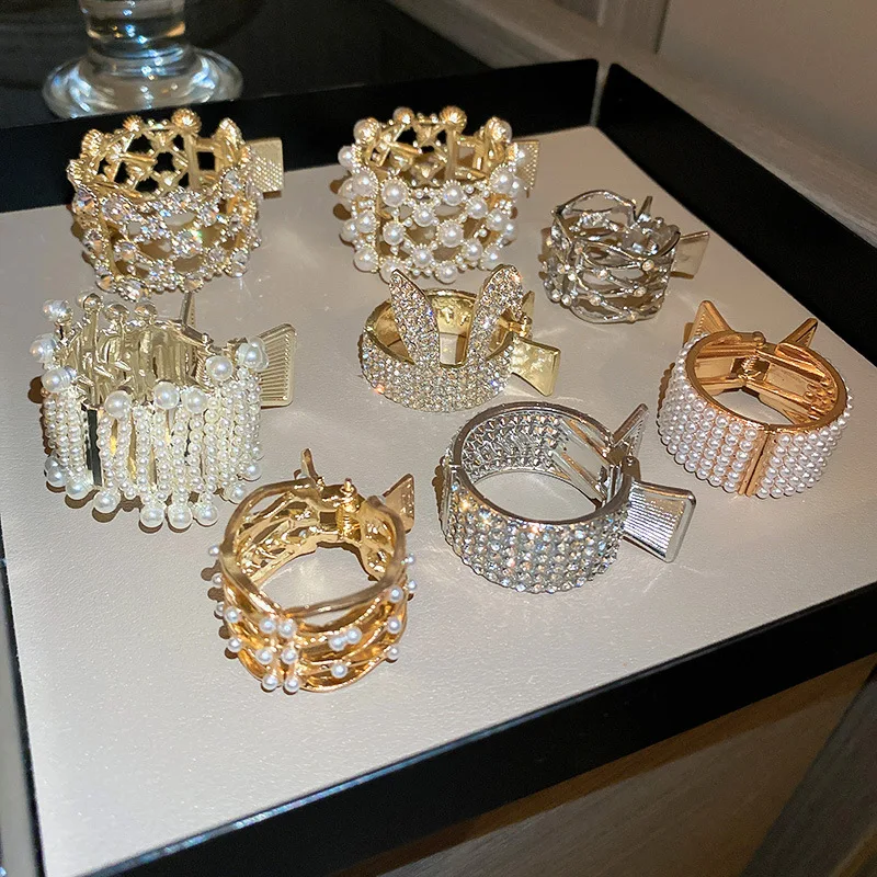 

Роскошный Высокий держатель для хвоста заколка для волос захват заколка для волос женская заколка для волос в виде акулы Новинка 2022 ювелирн...