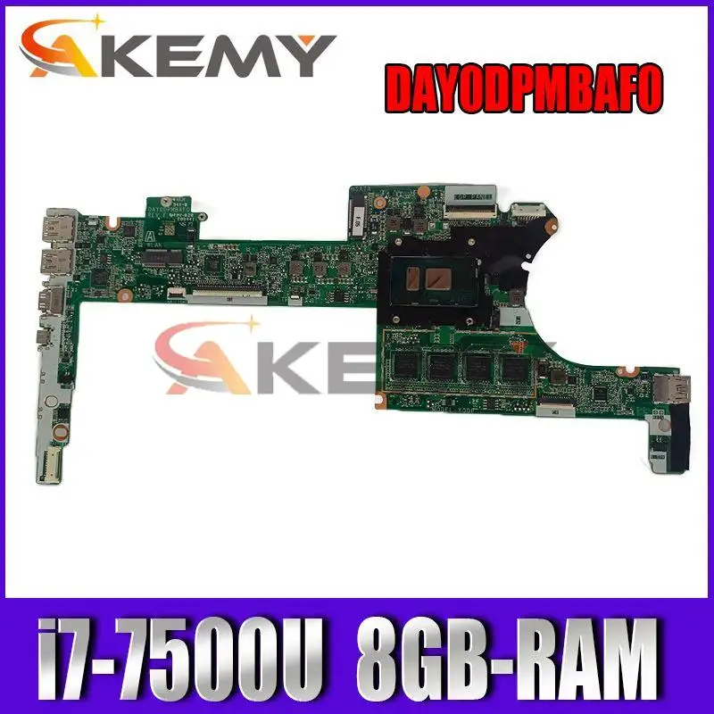 

Материнская плата Akemy для ноутбука HP Envy X360 13-Y 13T-Y000 Series 906722-601 906722-001 DAY0DPMBAF0 UMA i7-7500U 8 Гб протестирована нормально