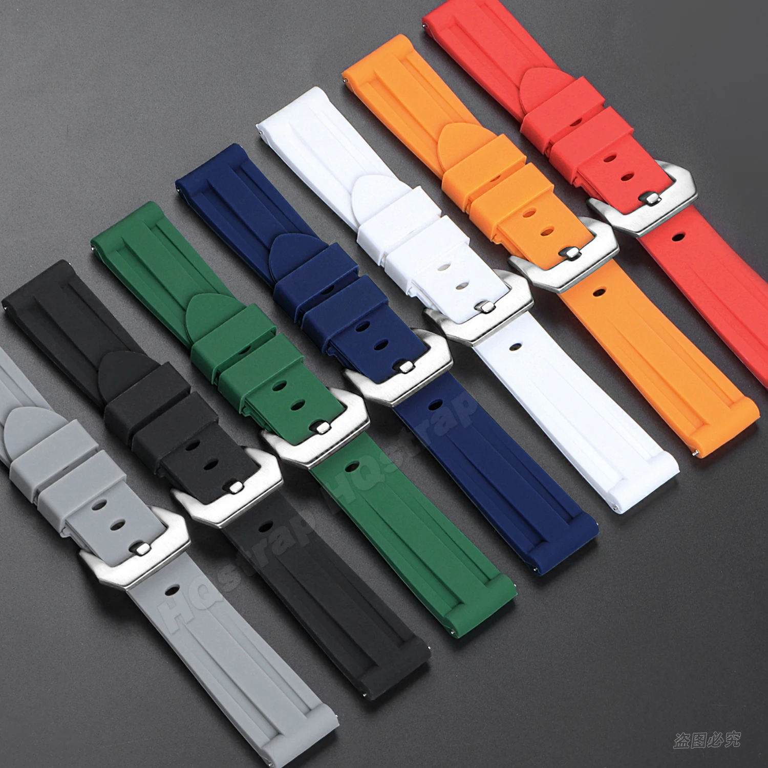 Быстросъемный силиконовый ремешок для часов 20 мм 22 24 26 Универсальный сменный