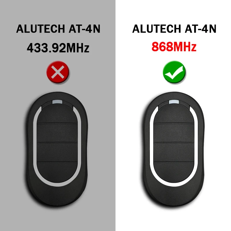 Фото ALUTECH Пульт дистанционного управления 868 МГц AT 4 Пульт дистанционного управления гаражными воротами 868МГц Движущийся код ALUTECH AT-4N открывалка для ворот №2