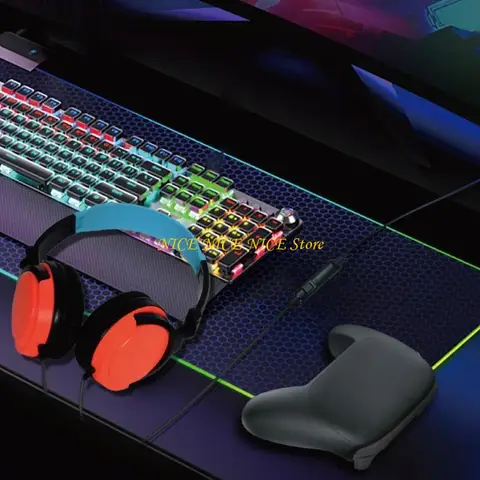 Универсальные проволочные наушники для консолей для ПК -задушивания в объемах управление мягкой подушкой