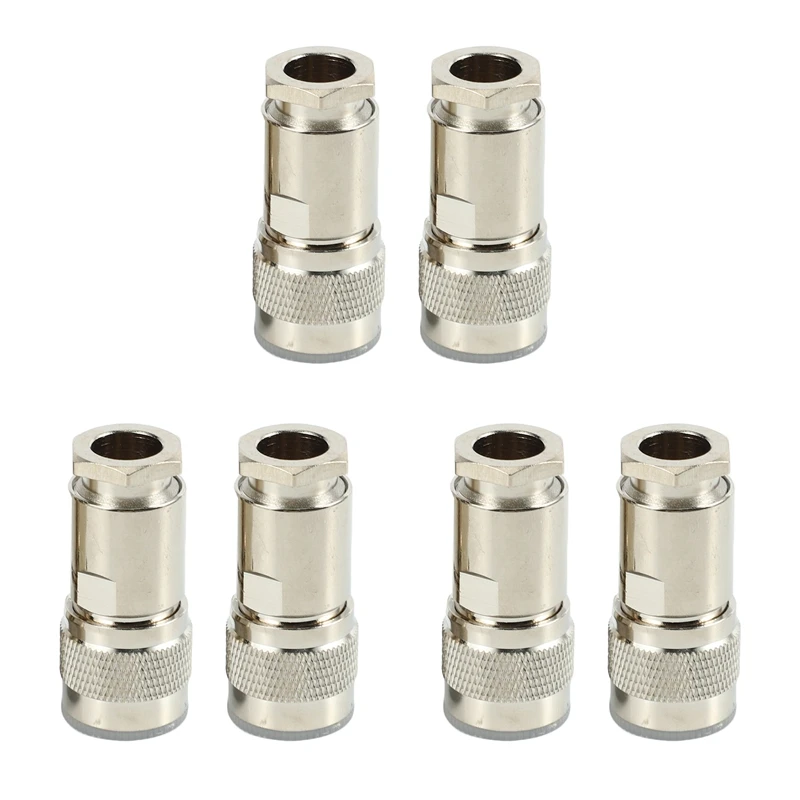 

6 Pcs N Type Male Clamp RG8 LMR400 RG165 RG213 7D-FB RF Coaxial Connector