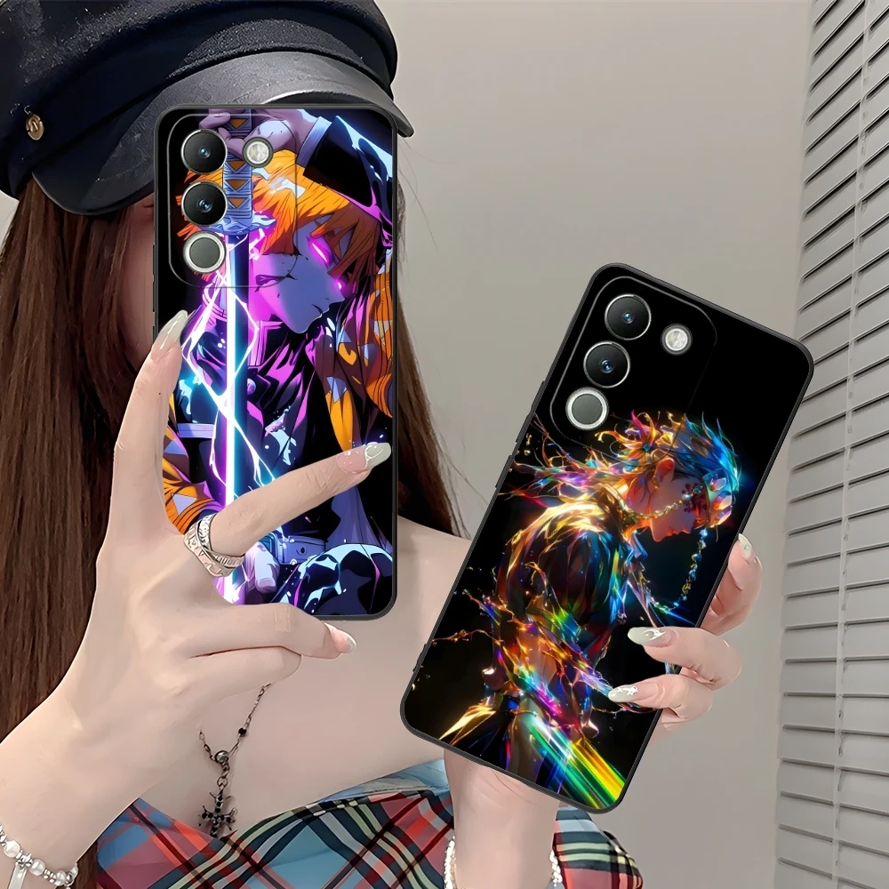 Цветной неоновый чехол для мобильного телефона Demon Slayer VIVO Y95 Y93 Y31 Y20 V19 V17 V15 Pro X60 NEX