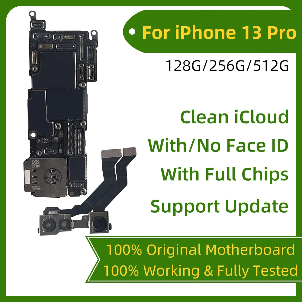 Original Clean iCloud Mainboard For iPhone 13 Pro Max Motherboard With Face ID iphone mini Logic Board unlocked |
