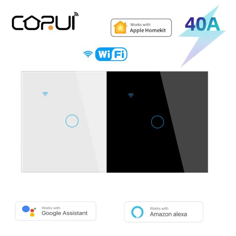 

Умный водонагреватель CORUI Homekit, wi-fi переключатель, таймер 40 А, домашняя Автоматизация, голосовое управление, Поддержка Siri Alexa Google Home