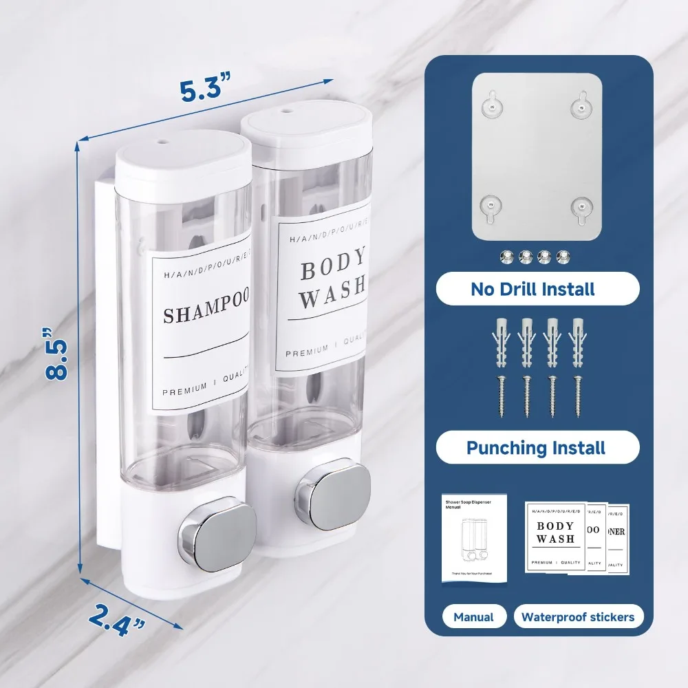 

Пластиковый дозатор мыла 2 шт / 3 шт