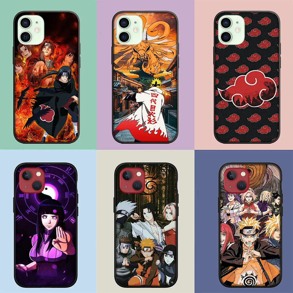 Anime Itachis Uchihas Akatsukis Sasukes Case for Apple iPhone 16 15 14 13 12 11 Pro Max 6 6S Plus + SE 15+ 16+ Phone Casing