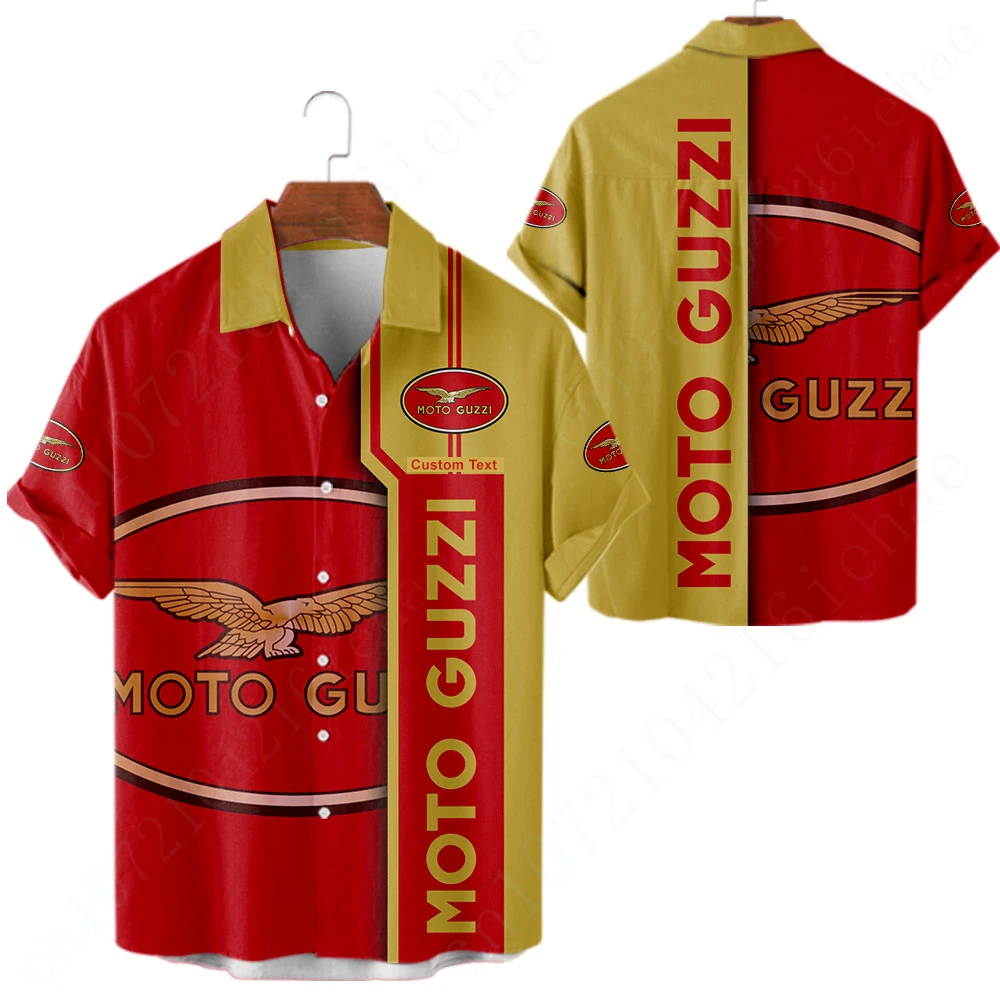 

Moto Guzzi Anime Shirts And Blouses Harajuku Oversized T-shirt Unisex Clothing 3D Button Cardigan Casual Shirts For Men Women
