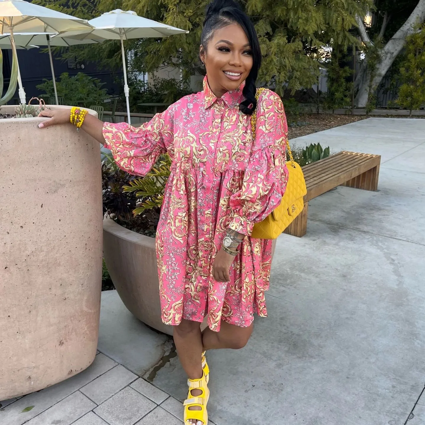 

Elegant African Dresses For Women 2023 Dashiki Autumn Spring Midi Dress Ladies Traditional African Clothing Fairy Dreaes
