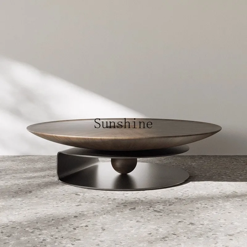 Итальянский простой круглый журнальный столик комбинация гостиной маленькой