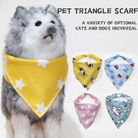 pet items dog accessories pet tags personalized color cartoon pets dog bandana pet cat puppy neckerchief scarf dog saliva towel