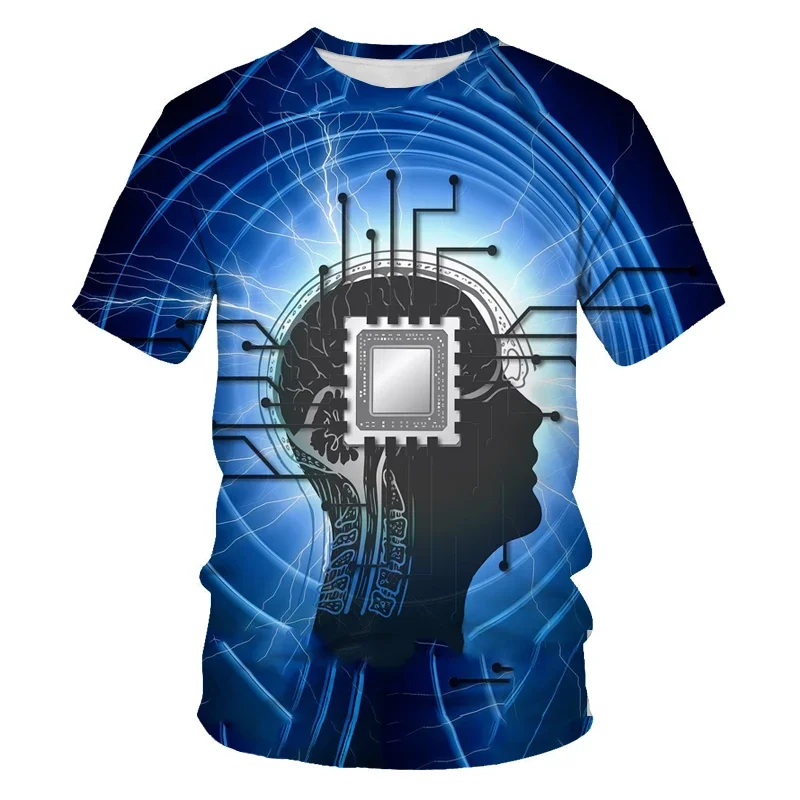 

Children's Creative T-shirt Personality 3D Printing Short Sleeve Fashion O-Neck Comfortable Children's T-shirt