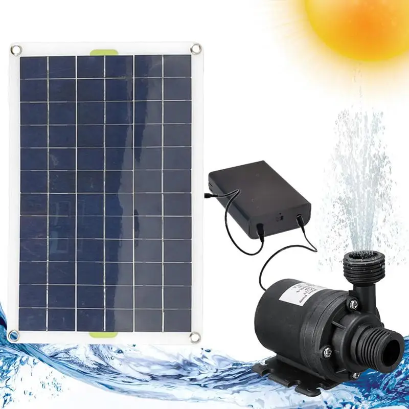 Solar Water Pump For Bird Bath Fountain 19W DC12V Solar Fountain Pumps Solar Powered Pump With Solar Panel For Bird Bath Pond
