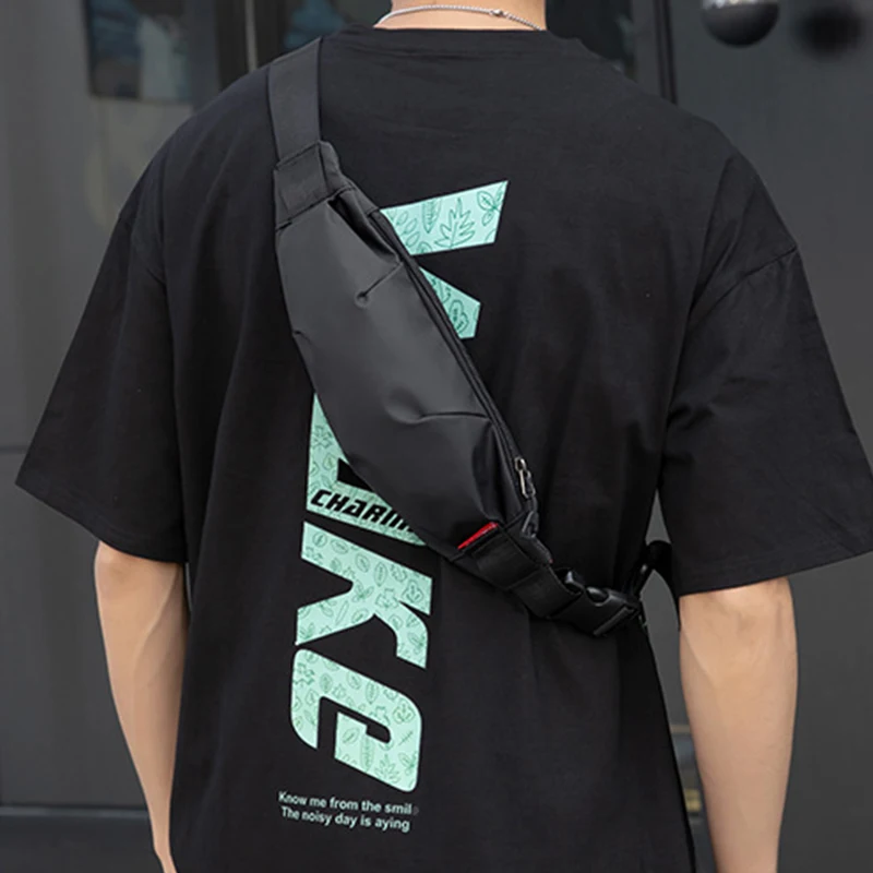 

Men Outdoor Sports Cycling Fanny Pack Running Travel Waist Bag Purse Fashion Shoulder Waist Belt Pack Phone Pouch Bags For Male