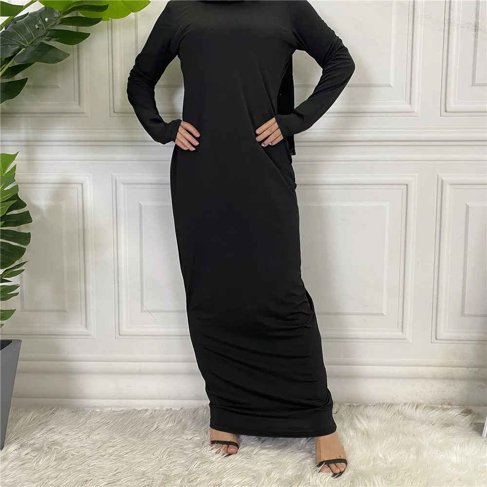 Универсальное приталенное платье из модала для Abaya, Дубай, мусульманская Мода, арабское платье под Abayas, африканские платья для телефона
