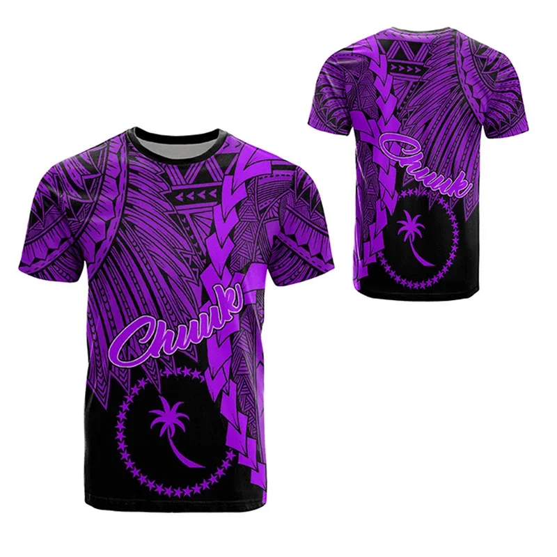 3D Chuk Tattoo Ponape Полинезийская культура Остров племени Футболка с принтом Маори