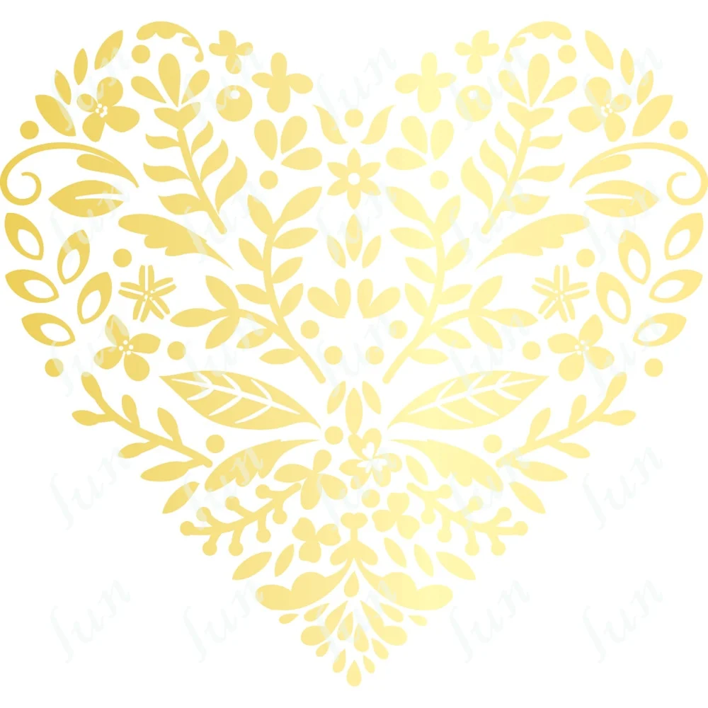 

Blissful Heart Hot Foil Plates New Arrival 2023 Scrapbook Diary Decoration Stencil Embossing Template Diy Greeting Card Handmade